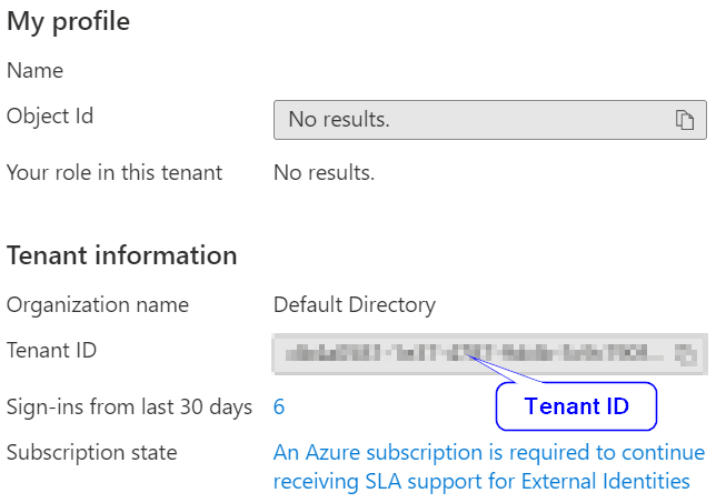 Get Azure Tenant id