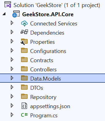 ASP.NET Core Web API Repository Pattern folder Structure