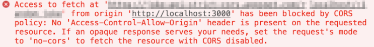 No ‘Access-Control-Allow-Origin’ header is present on the requested resource
