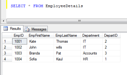 select all rows from table